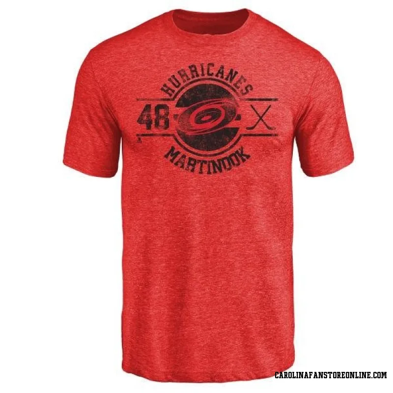 Carolina Hurricanes Men's 500 Level Jordan Martinook Carolina Red Shirt